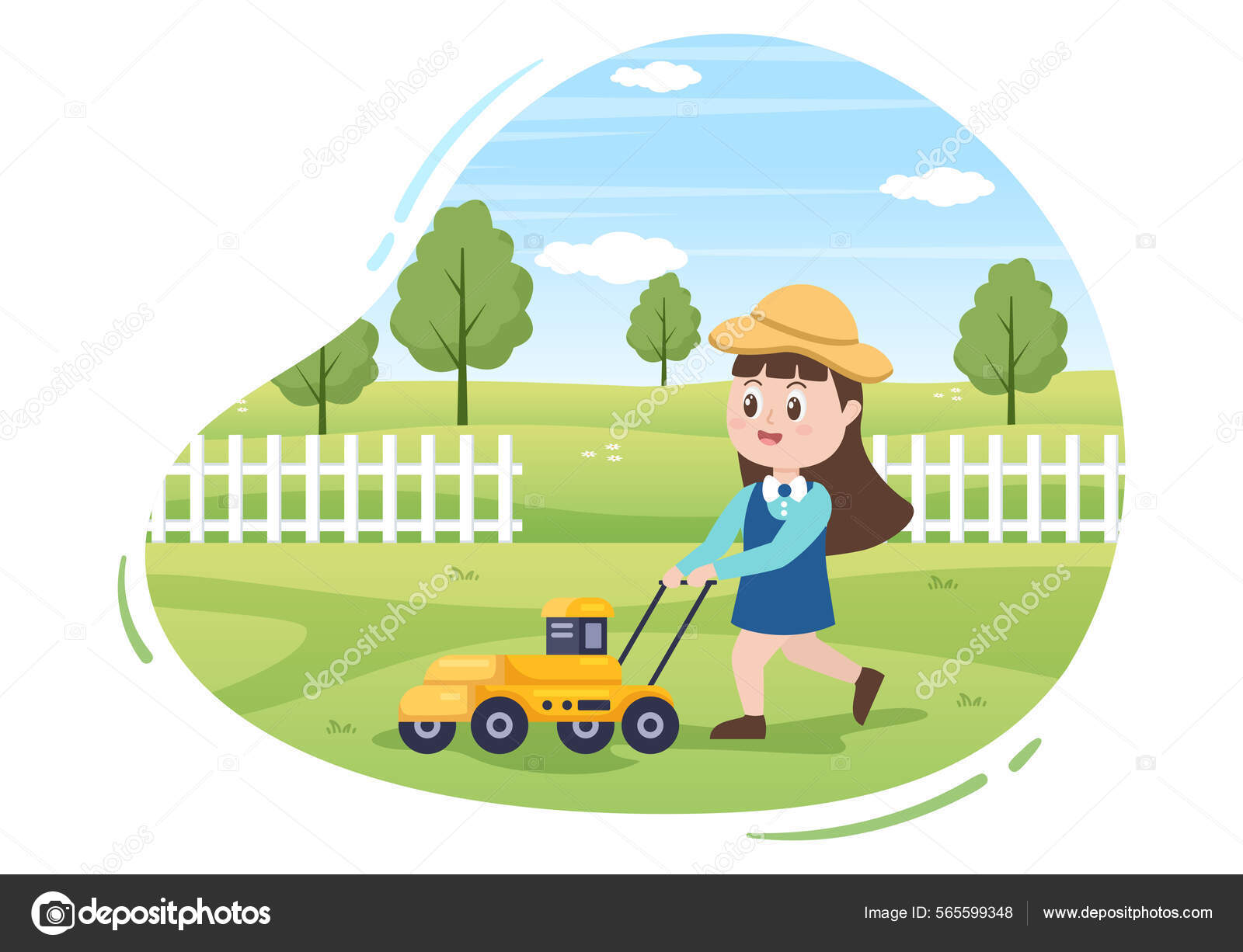 Clip Art Gardening Lawn Mowing Lawn Mower Clipart, Garden Tools Clipart,  Greenhouse Clipart, image size:1600x1226