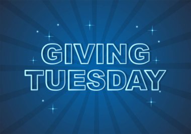 Happy Giving Tuesday Celebration with Give gifts to Encourage People to Donate in Hand Drawn Cartoon Flat Illustration
