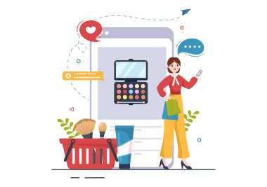 Moda ve Güzellik Blog 'u ile Blogcular Moda Giysilerinin, Kozmetik' in ya da Çizim Elleri Çizim Şablonundaki Makyaj Eğilimlerinin Videolarını Gözden Geçirdiler
