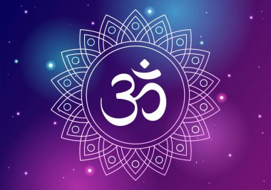 Hinduizm Düz Arkaplan Çizim Elleri Şablonları Çizimi Sembolü