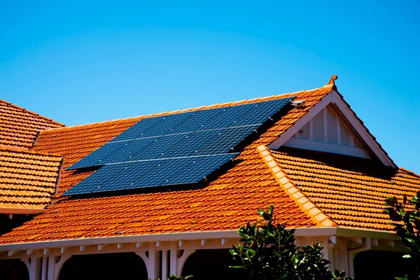 Residential Solar Panels on a House