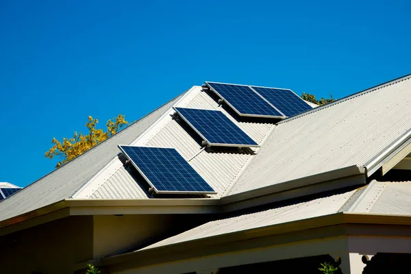 Residential Solar Panels on a House