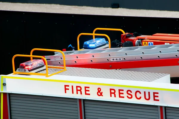 Emergency Beacons Fire Truck — Stock Photo, Image