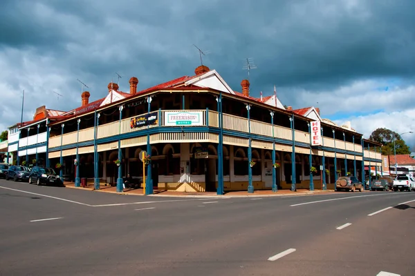 Bridgetown Ausztrália Augusztus 2021 South Western Highway Főutcán Áthaladó Bridgetown — Stock Fotó