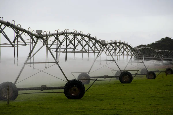 Automatisk Lineært Kunstvandingssystem Til Landbrug - Stock-foto