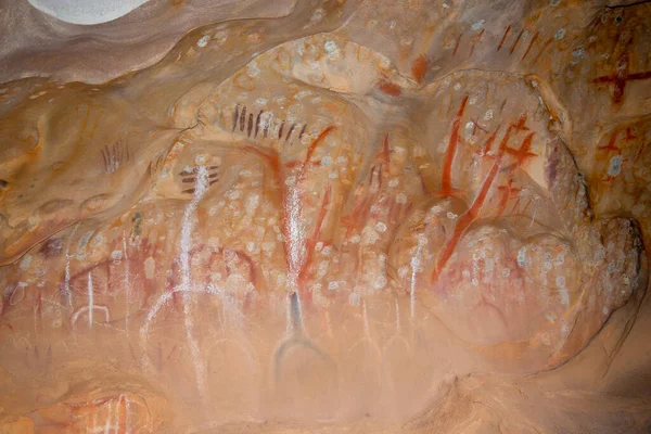 Pinturas Rupestres Prehistóricas Arkaroo Rock Australia Meridional — Foto de Stock