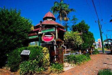 Margaret River, Australia - February 9, 2022: The heritage-listed Bridgefield Guesthouse converted into a restaurant