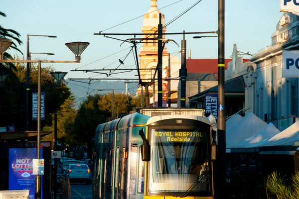 Glenelg Australia May 2022 City Tram Adelaide — Zdjęcie stockowe