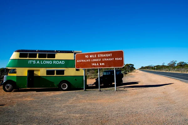 Camino Recto Más Largo Australia — Foto de Stock