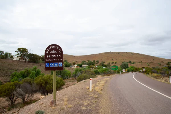 Ciudad Blinman Welcome Sign Australia — Foto de Stock