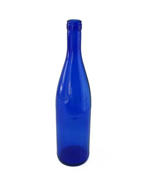 Blue glass bottle — Stok fotoğraf