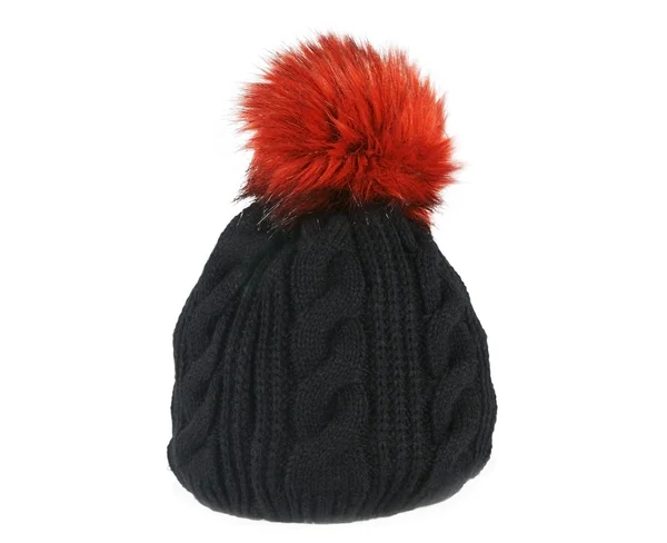 Black knitted cap — Stock Photo, Image