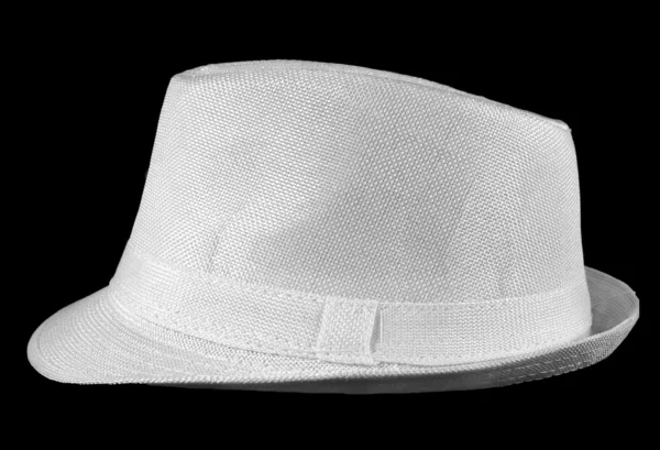 Mann, hvit hatt – stockfoto