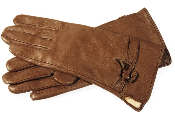 茶色の革手袋 — ストック写真