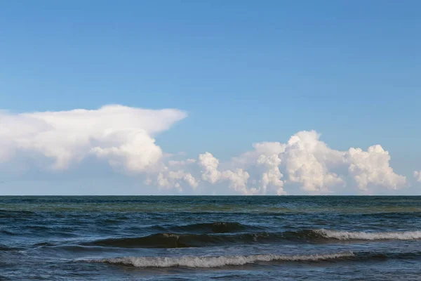 Clouds Sea Clear Sunny Day — Foto Stock