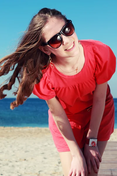 Young girl in a summer style — Stock Photo, Image