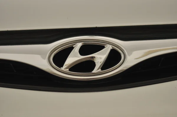 Logo di auto marca hyundai Fotos de stock