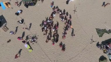 Kumsal partisi yaz deniz eğlence plajı