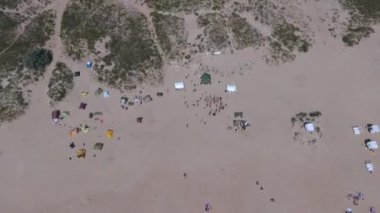 Kumsal partisi yaz deniz eğlence plajı