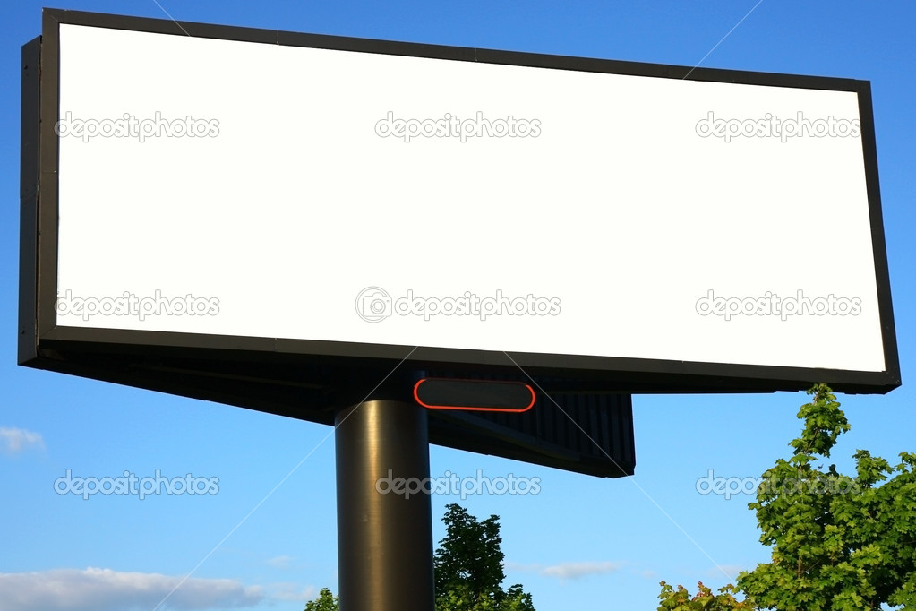 blank advertisement billboard