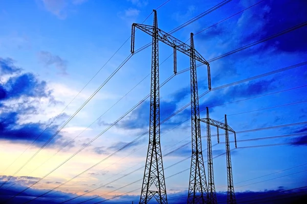 Pylon of the electricity line — Stock Photo, Image