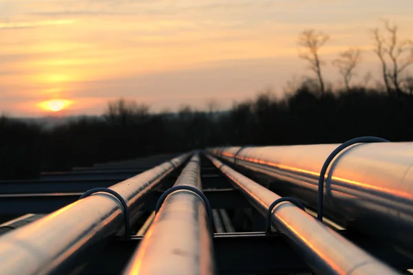 Transportweg für Rohöl-Pipelines auf dem afrikanischen Kontinent — Stockfoto