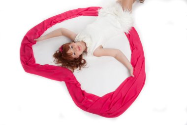 kadının sırtında