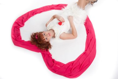 kadının sırtında