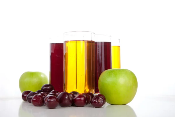 Cherry and apple juice — Stock Photo, Image