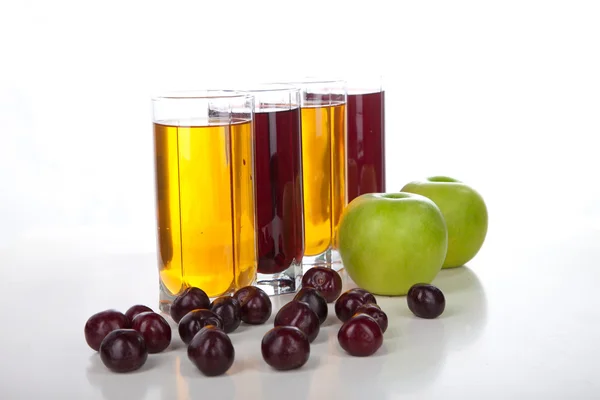 Cherry and apple juice — Stock Photo, Image