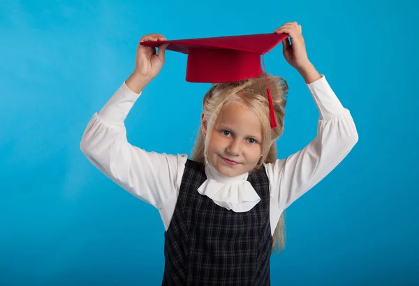 En student med en hatt — Stockfoto