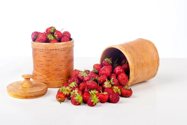 Aardbeien in een doos — Stockfoto