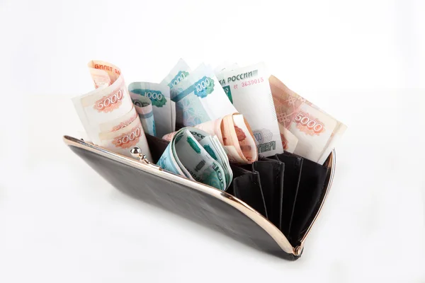 çanta ile Rus ruble açın