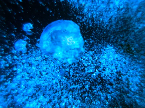 Underwater with bubbles — Stock Photo, Image