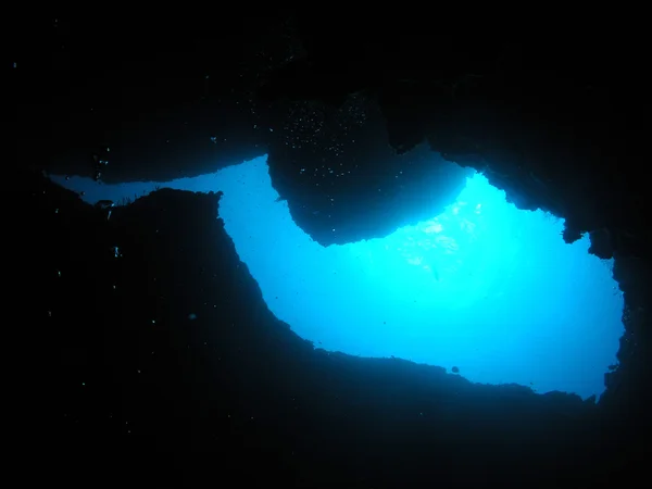 Mavi delik — Stok fotoğraf