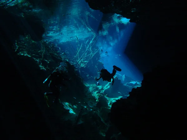 Cenote Rechtenvrije Stockafbeeldingen