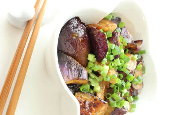 Aubergine schotel — Stockfoto