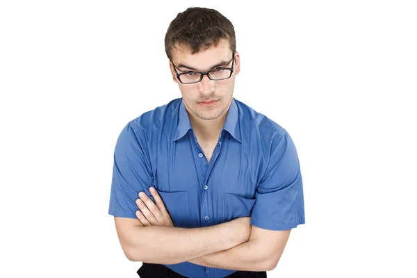 Jovem homem de negócios na camisa — Fotografia de Stock