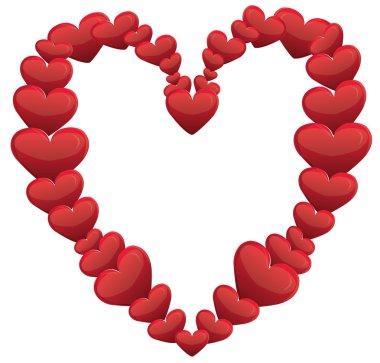 kalp şeklinde çerçeve