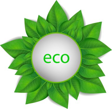 çerçeve vektör yeşil yaprakları