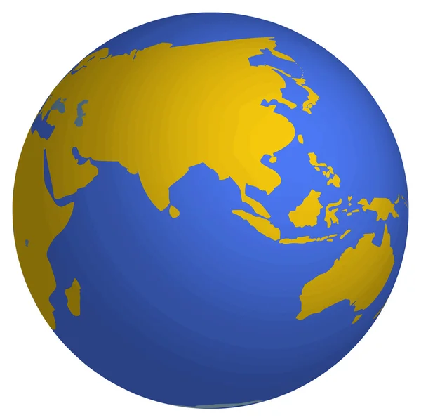 3d globe — Stock Vector