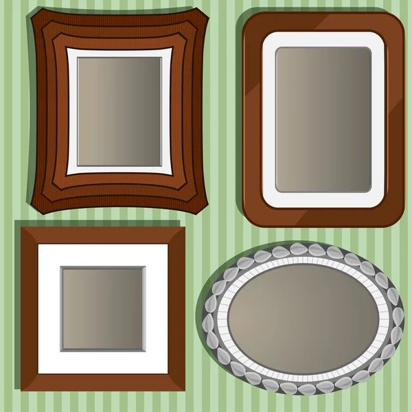 Set of frame for a photo — Stock Vector