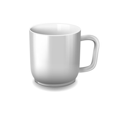 boş kupa - vektör çizim