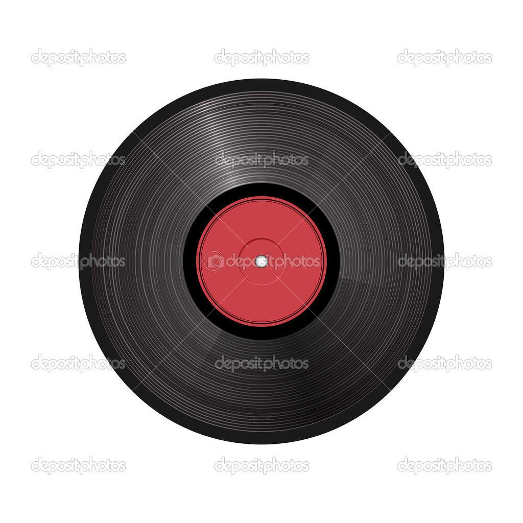 retro vinyl record - vector illustration