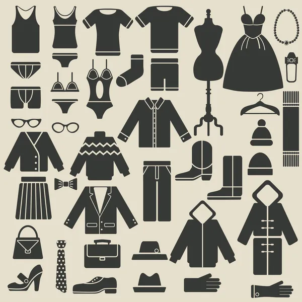 Одяг іконки Векторна Графіка