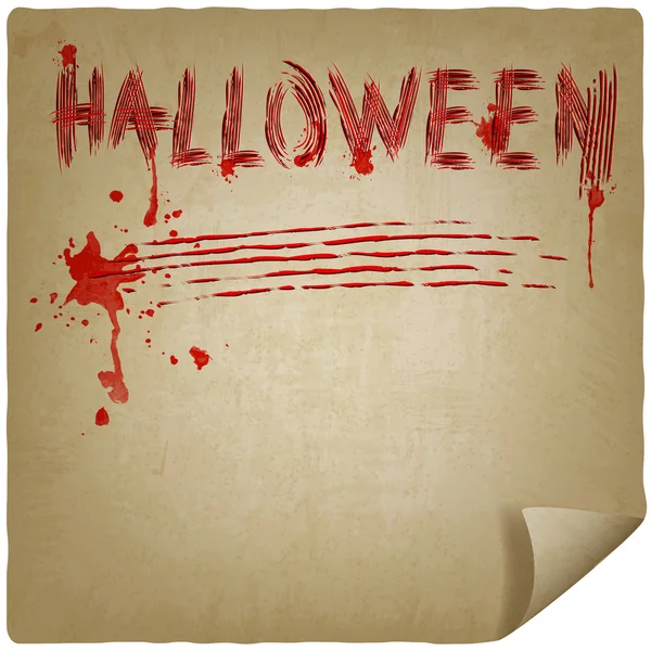 Halloween scratched background — Stock Vector