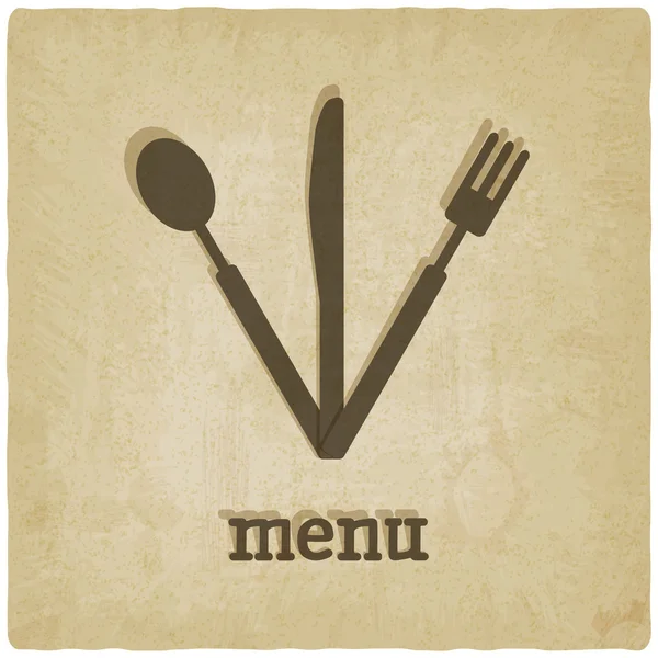 Menu old background — Stock Vector