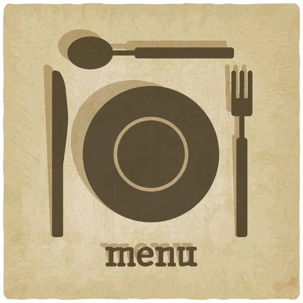 Menu old background — Stock Vector
