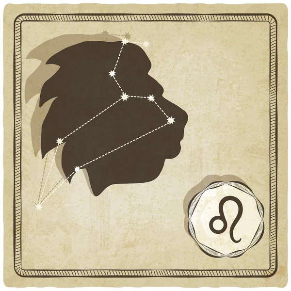 Signe astrologique - leo — Image vectorielle