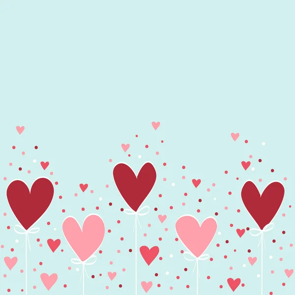 Valentine ruční kreslení pozadí — Stockový vektor